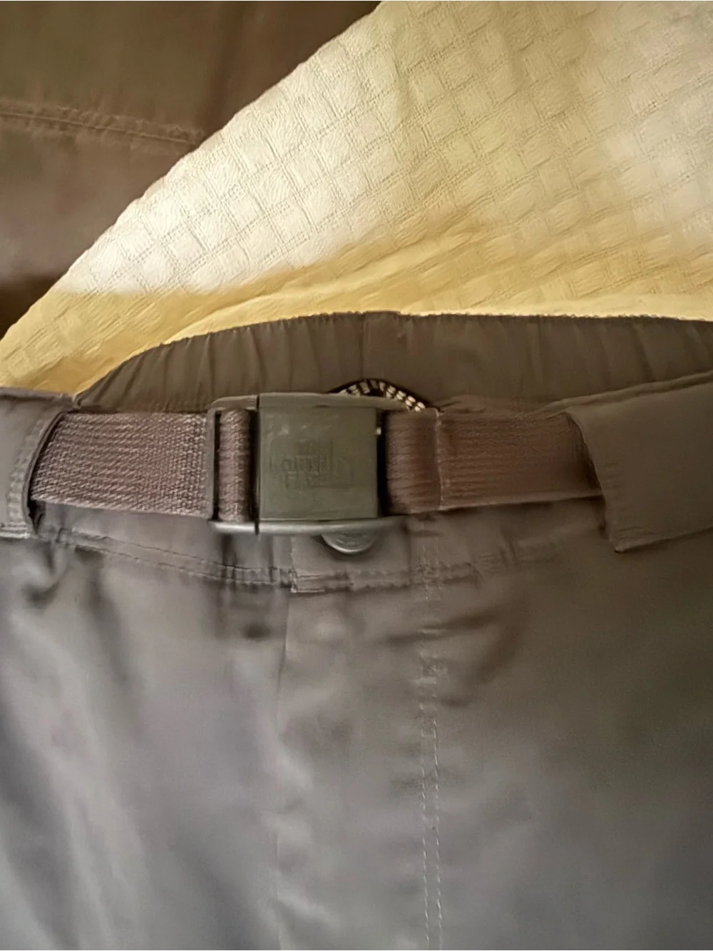 The North Face Men's Black Hybrid Outdoor Shorts with Integrated Belt